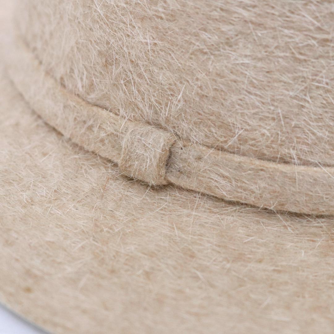 HERMES エルメス ハット 58 フランス製 ウール100％ 1006