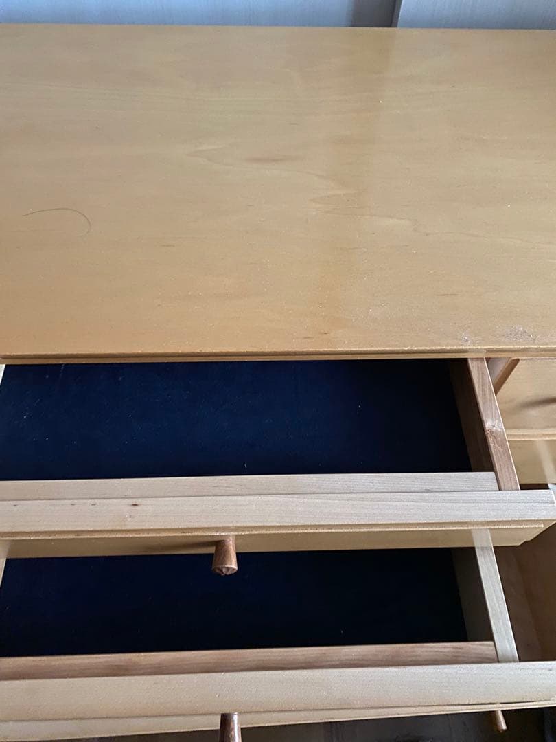 旭川家具メープル無垢材のチェスト