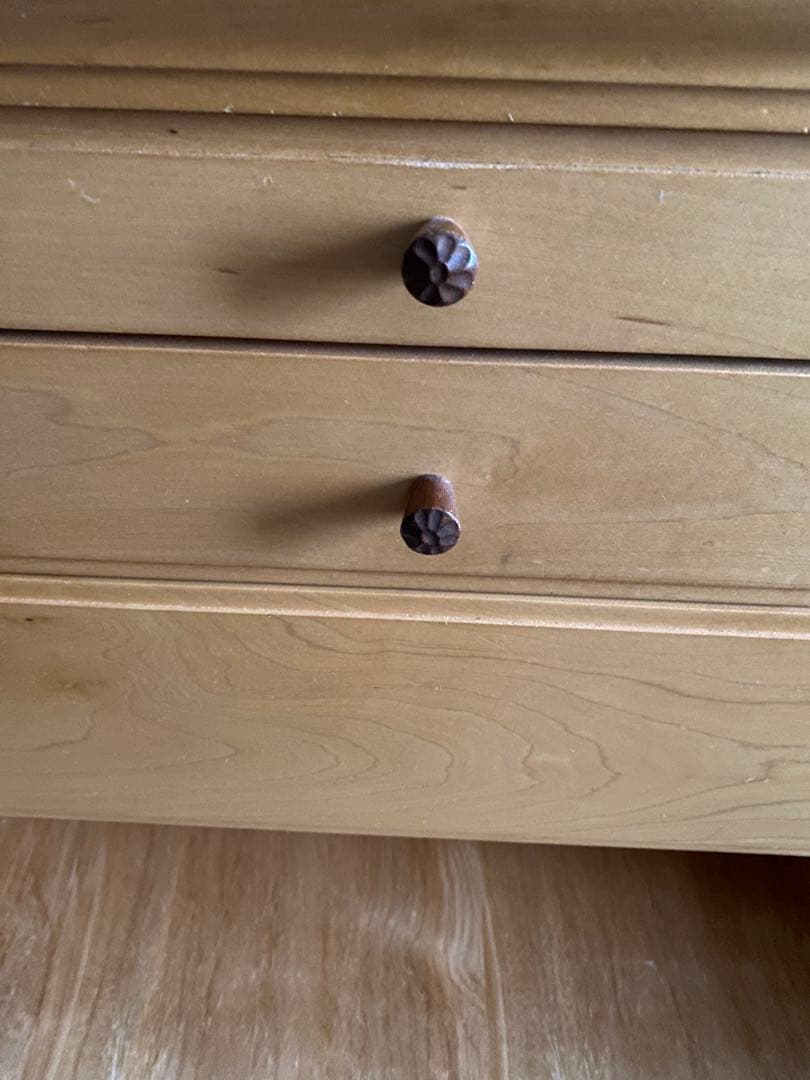 旭川家具メープル無垢材のチェスト