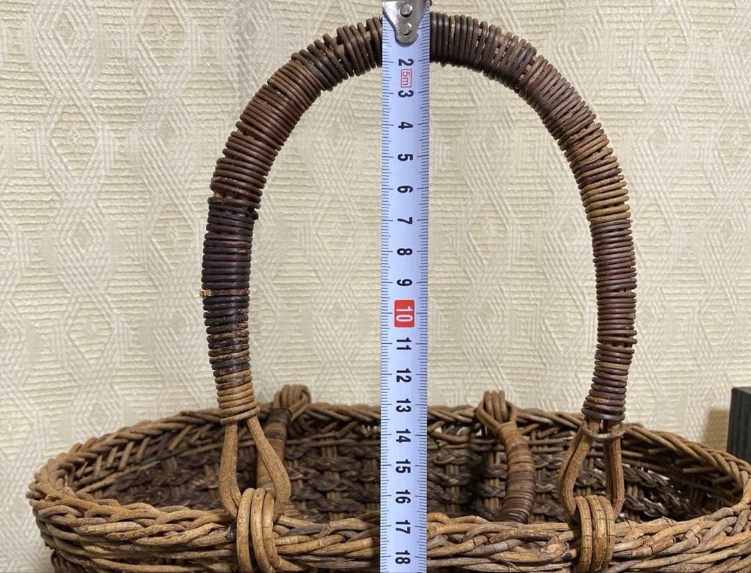 美品　国産　あけび　かごバック
