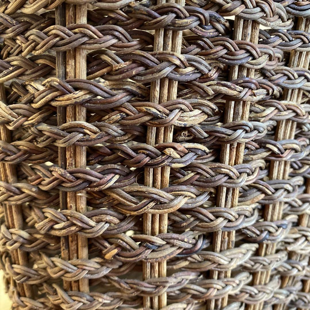 美品　国産　あけび　かごバック