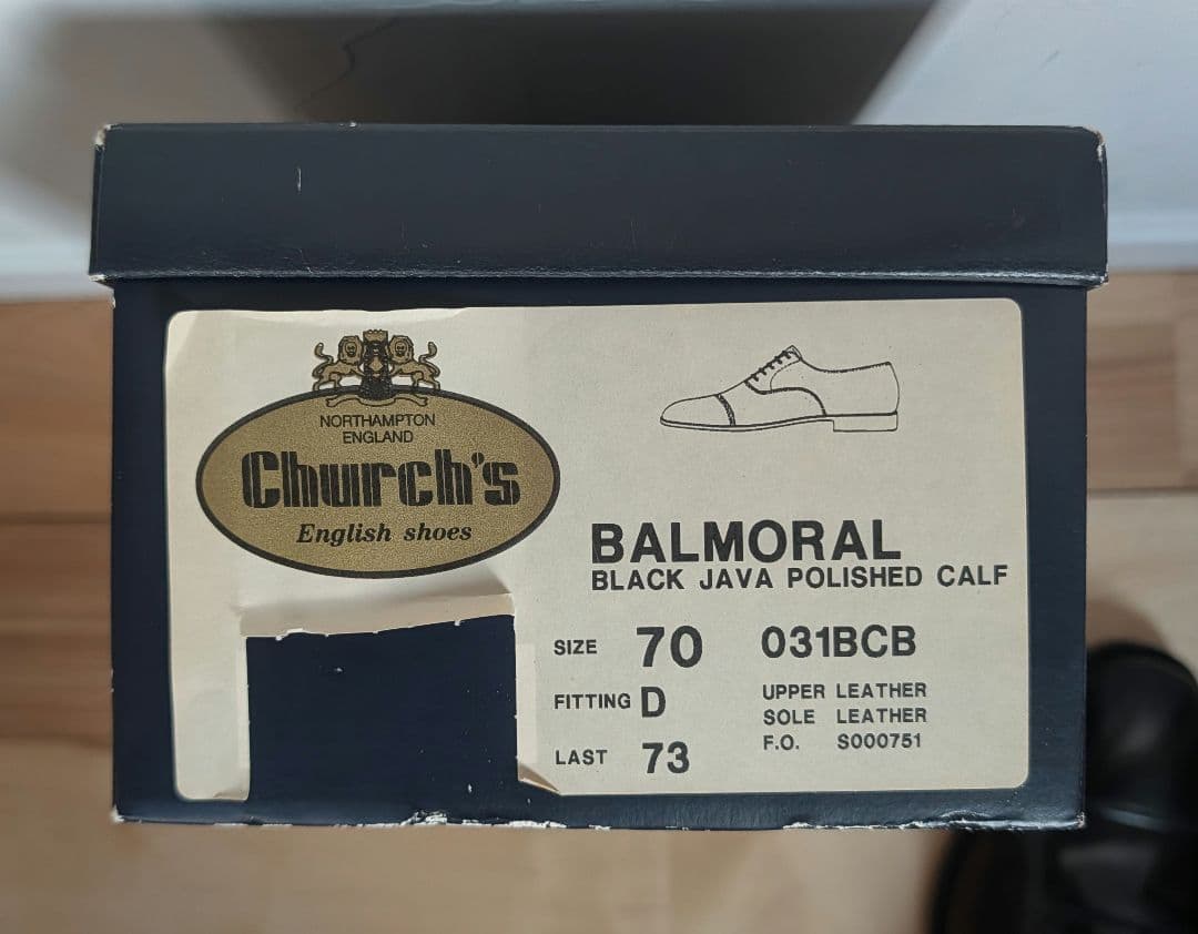 【希少品】チャーチ 73ラスト/バルモラル/70D コンサル consul