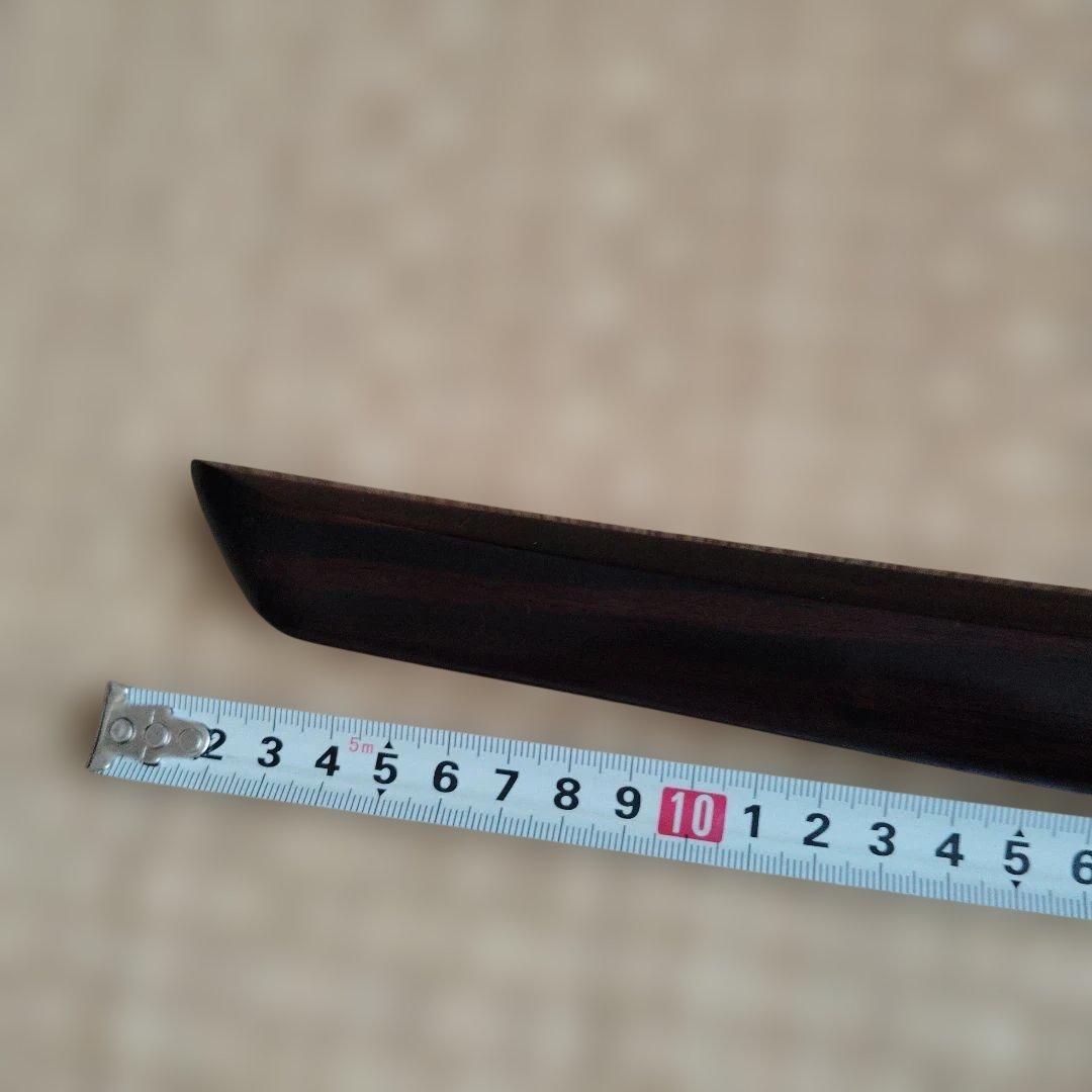 ぜろまる　本黒檀木刀100cm、本黒檀脇差55cm 台座無