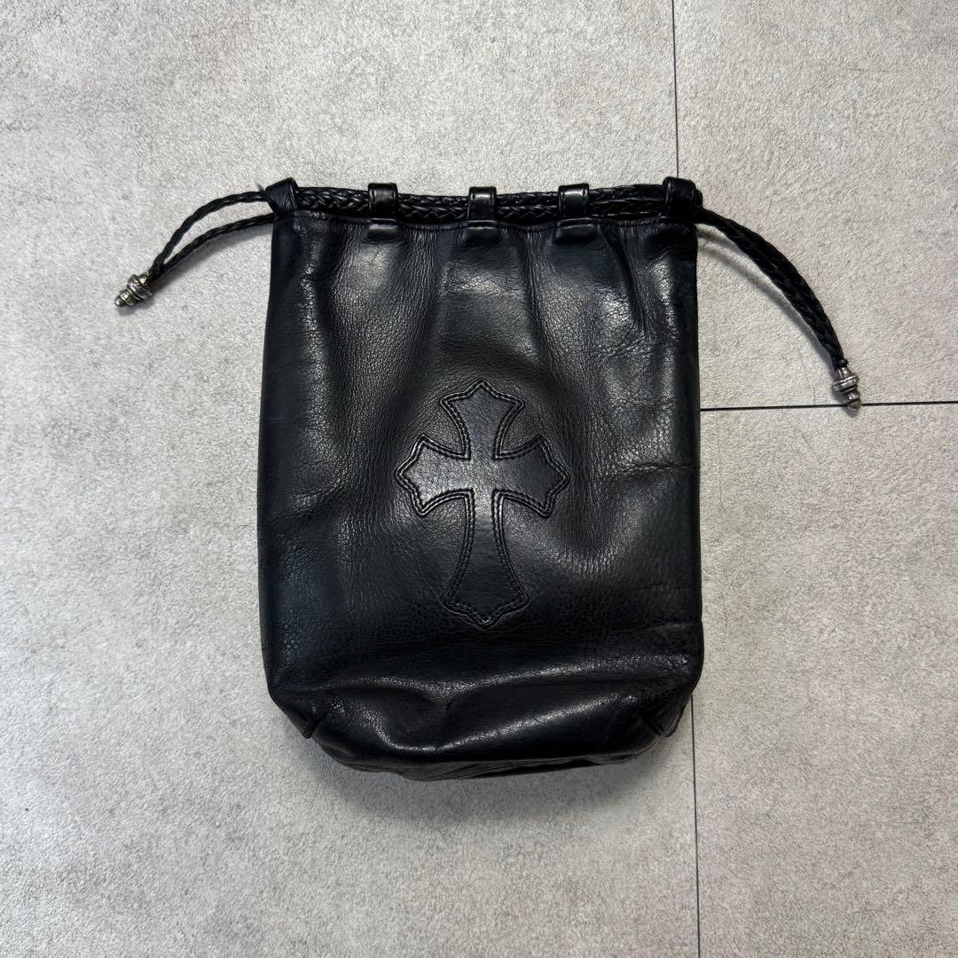 chrome hearts クロムハーツ クロスパッチ ドローストリング