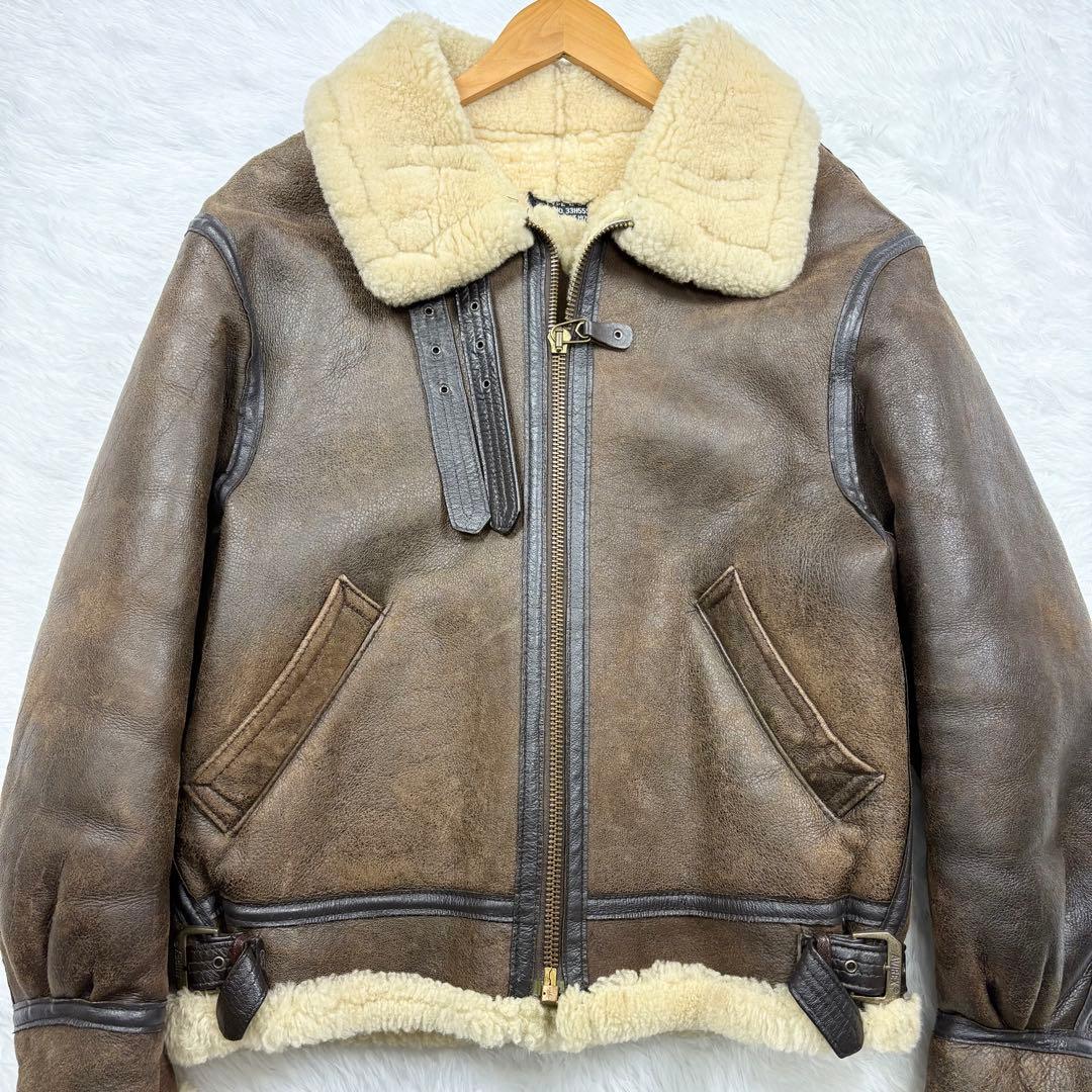 ✨美品/希少40✨アヴィレックス　B-3 リアルムートン　フライトジャケット