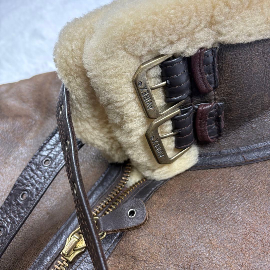 ✨美品/希少40✨アヴィレックス　B-3 リアルムートン　フライトジャケット