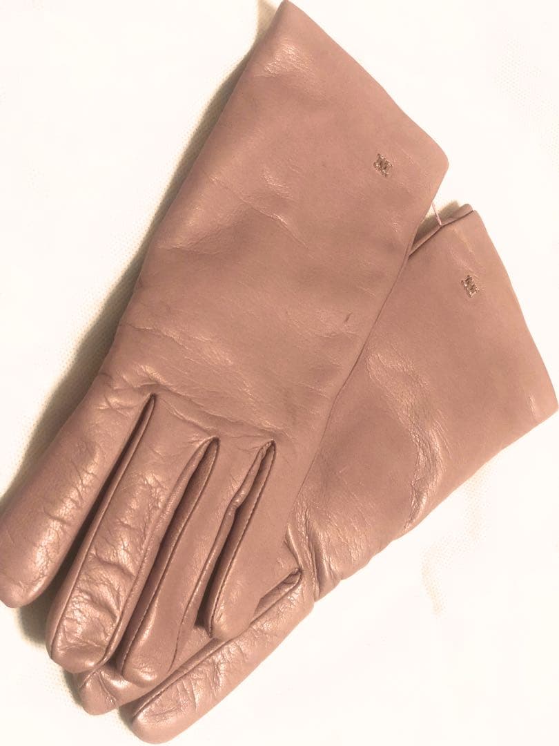 Intrend(Maxmara) レザー手袋 ピンク