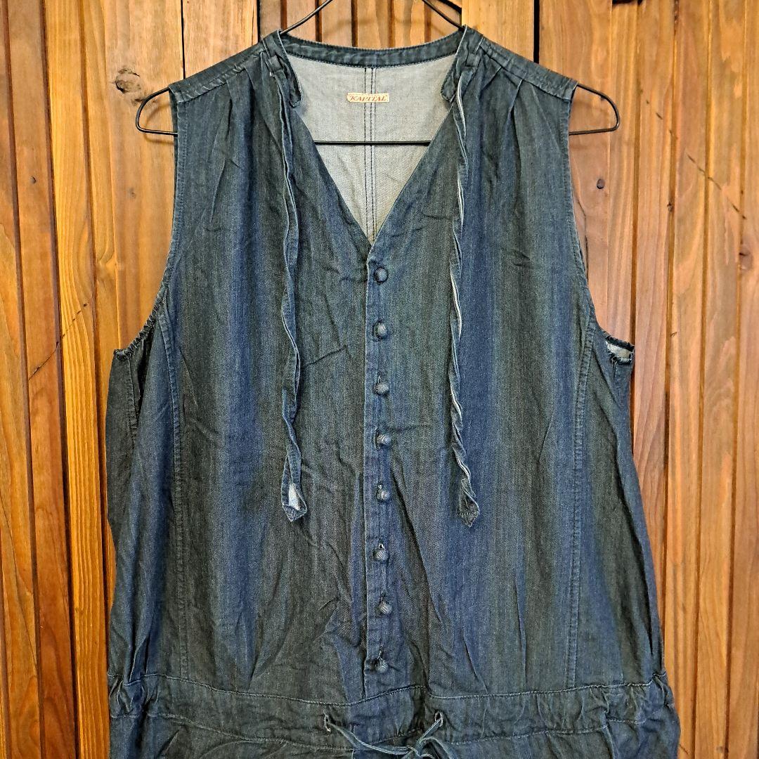 キャピタル Kapital オールインワン サロペット　ノースリーブサロペット