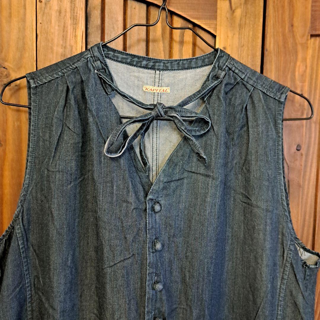 キャピタル Kapital オールインワン サロペット　ノースリーブサロペット