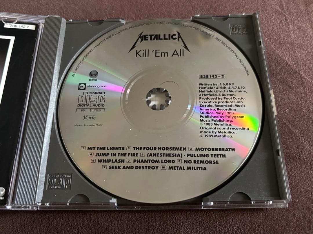 レア　llica サインCD メタリカ　スラッシュメタル