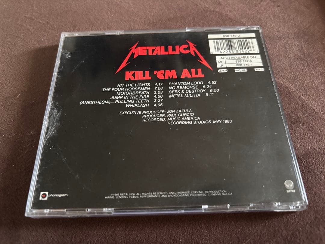 レア　llica サインCD メタリカ　スラッシュメタル