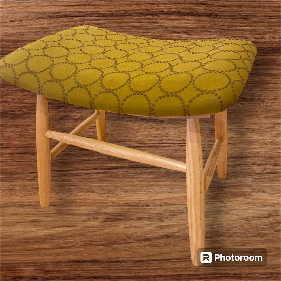 限定ミナペルホネン　生地使用　スツール　オットマン　イス　チェア　サイドテーブル