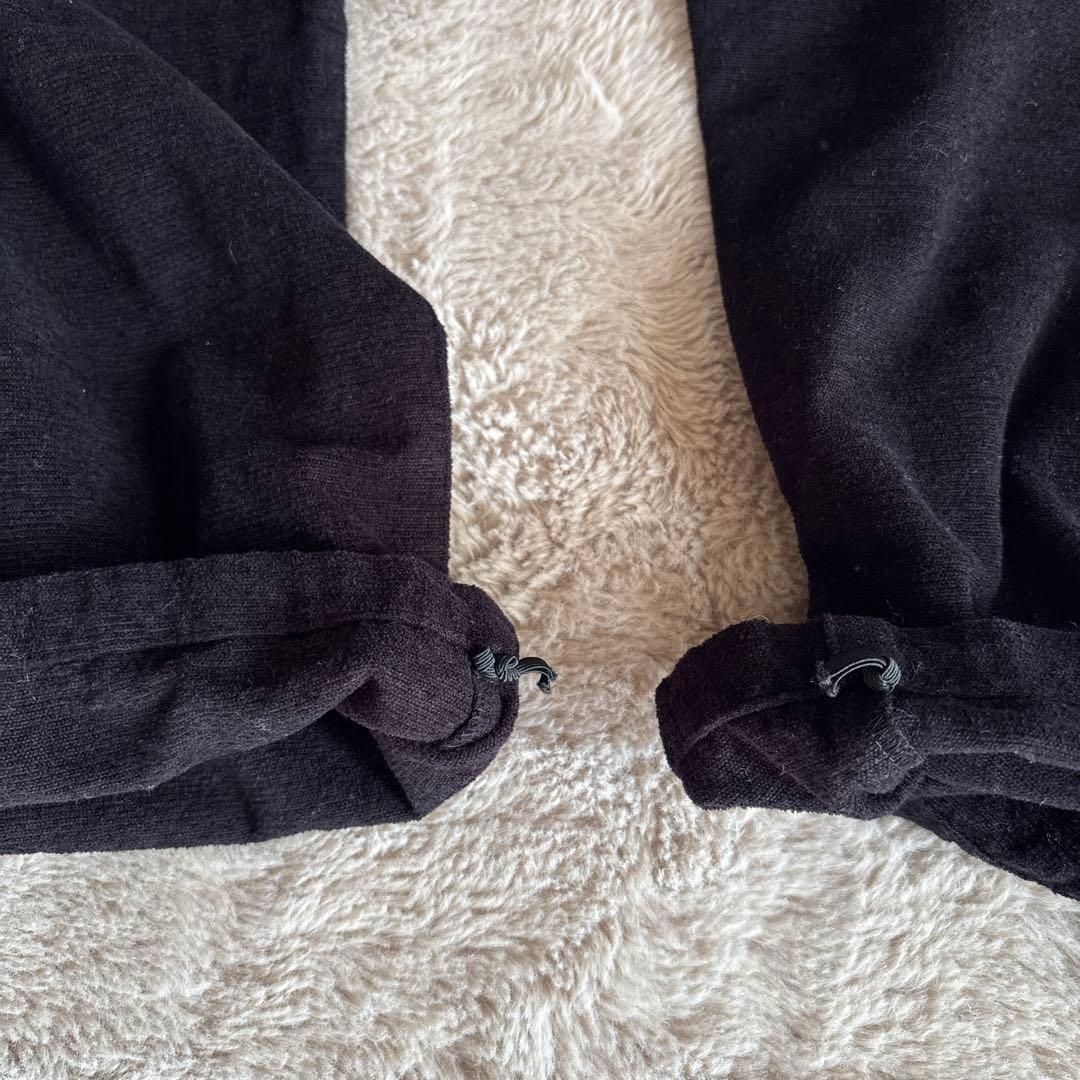 【美品】うなぎの寝床 ブラック 起毛 パンツL ユニセックス 日本製