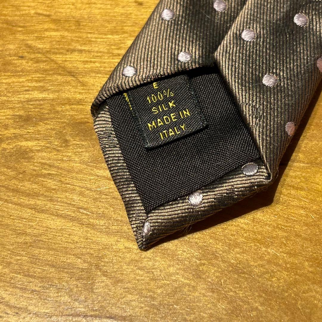 Louis Vuitton ブラウン ドット柄 ネクタイ