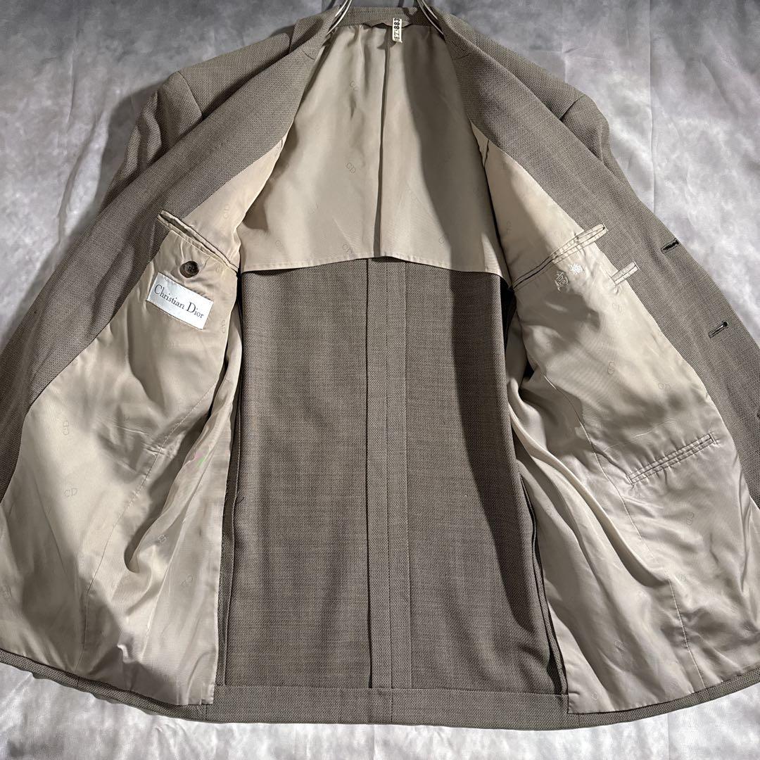 y2k Dior セットアップ　シングル　スーツ　チャコールグレー　アーカイブ