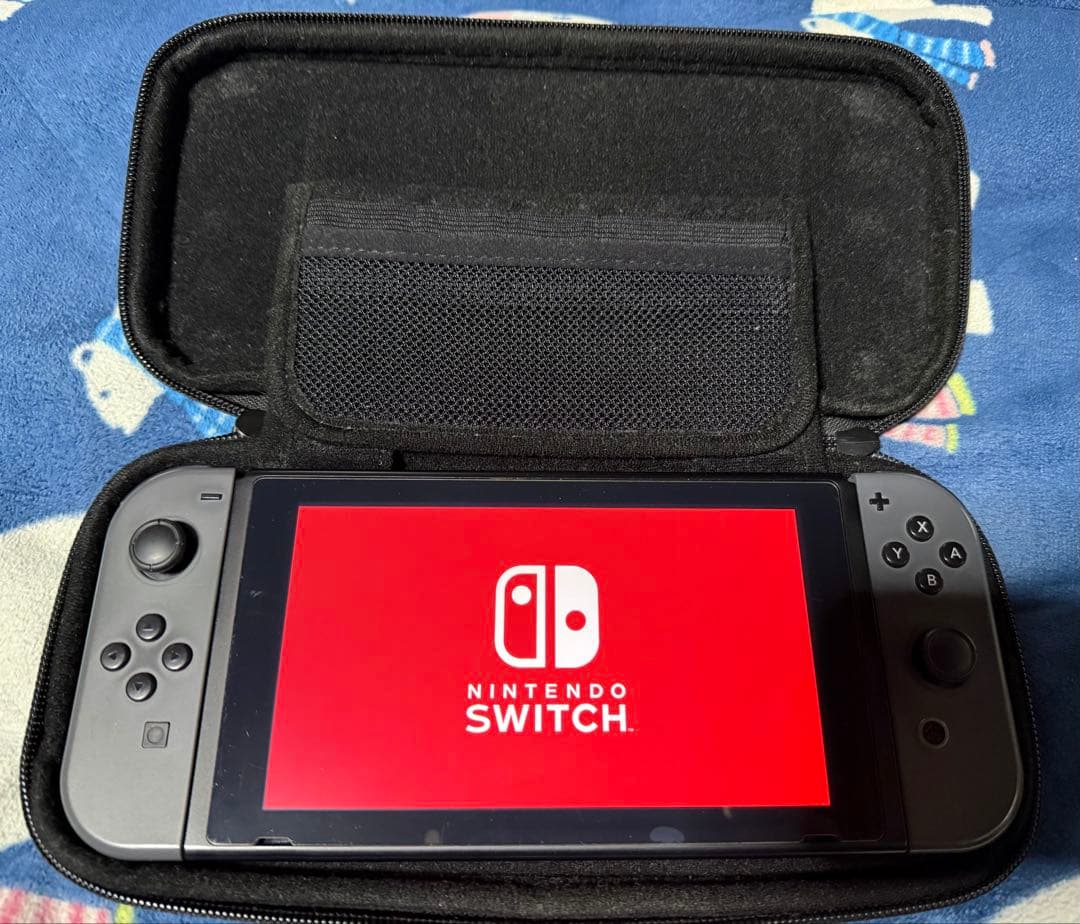 Nintendo Switch グレー本体&Joy-Conオレンジ・パープル