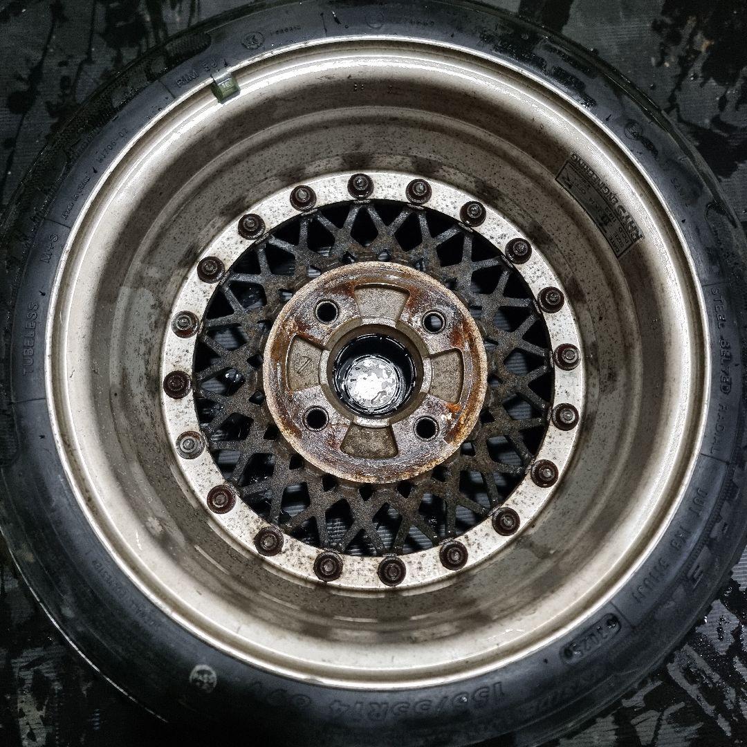 【ヒロ】RAYS ボルクレーシング メッシュホイール 6.5J R14