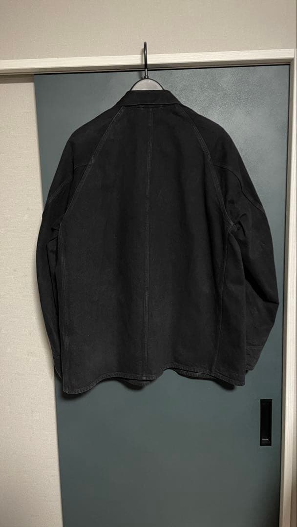 COMOLI デニムワークジャケット　ブラック　サイズ4