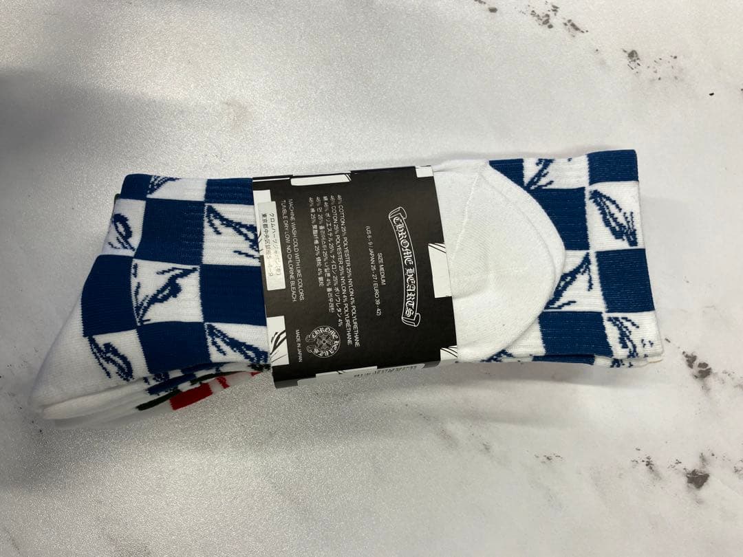 たっちゃん【10】CHROME HEARTS ソックス3足 モノグラム柄