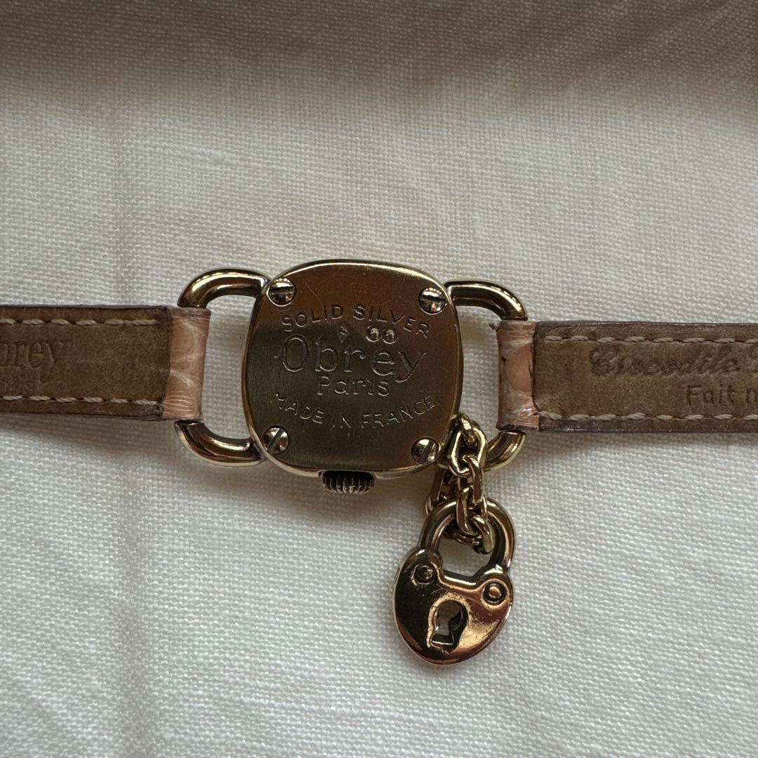 Obrey オブレイ　ハンドメイド　ヴェルメイユ　レディース腕時計　稼働中