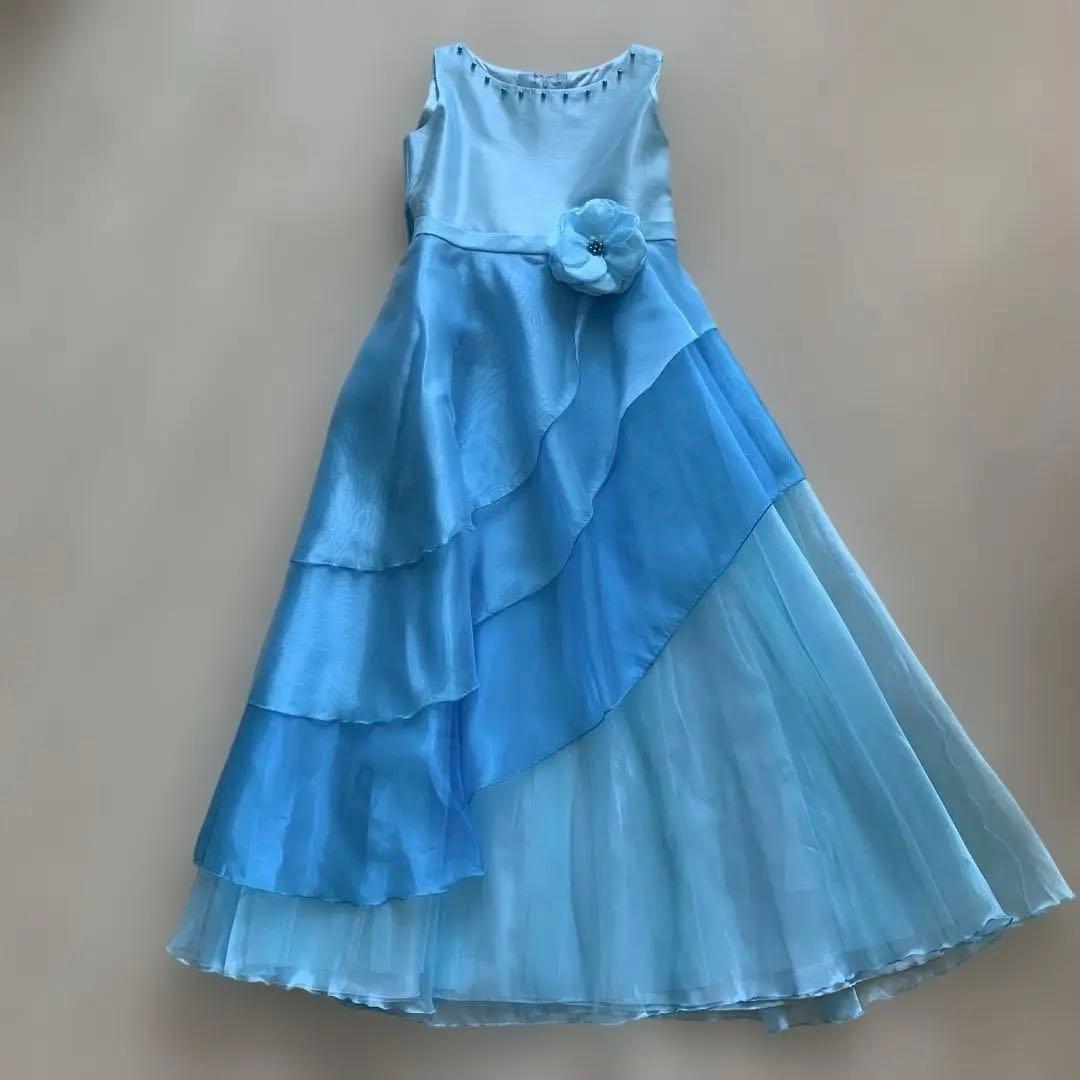 ゆめりすと　ドレス　水色　140