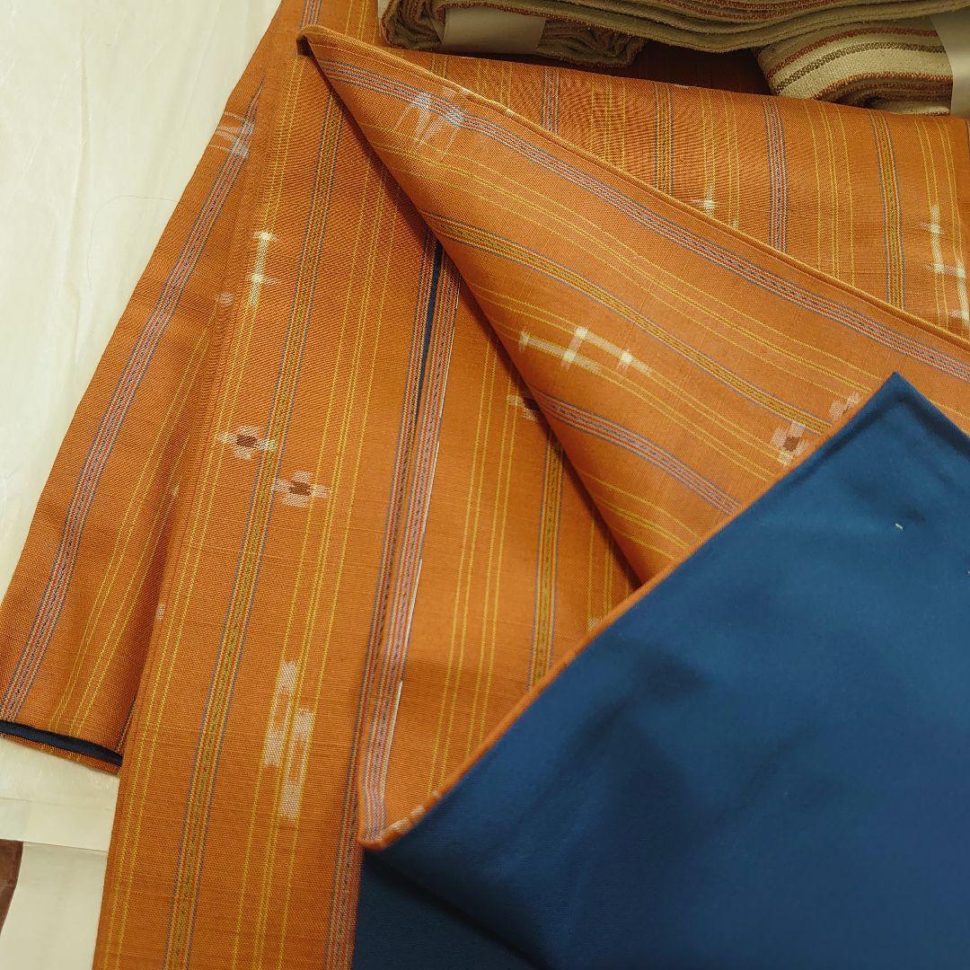 琉球絣　着物　沖縄　新品　半幅帯　訪問着　紬　伝統工芸品