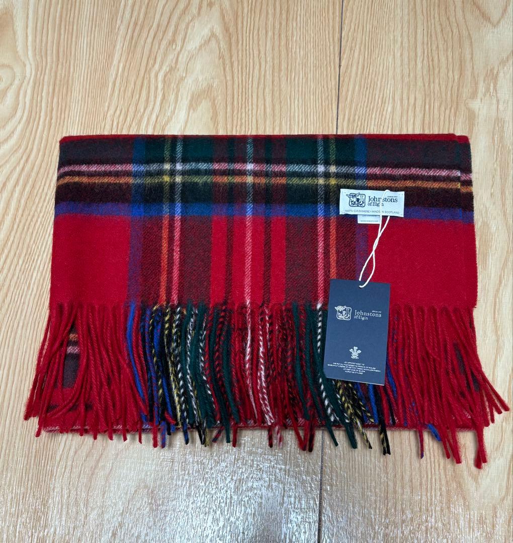 ジョンストンズ　大判　マフラー　スカーフ　ロイヤルスチュワート