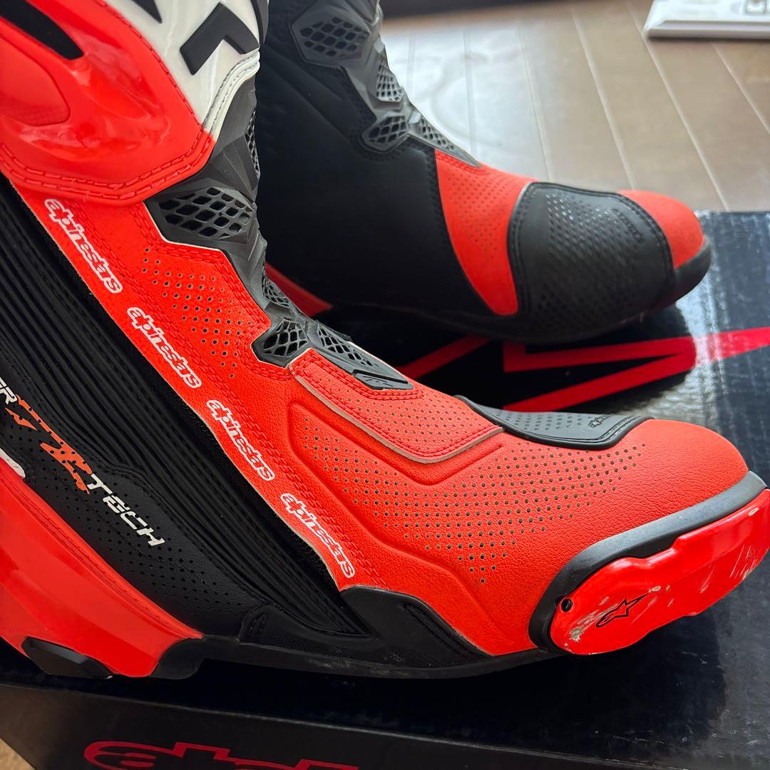 Alpinestars Supertech R バイクブーツ 赤/黒　43