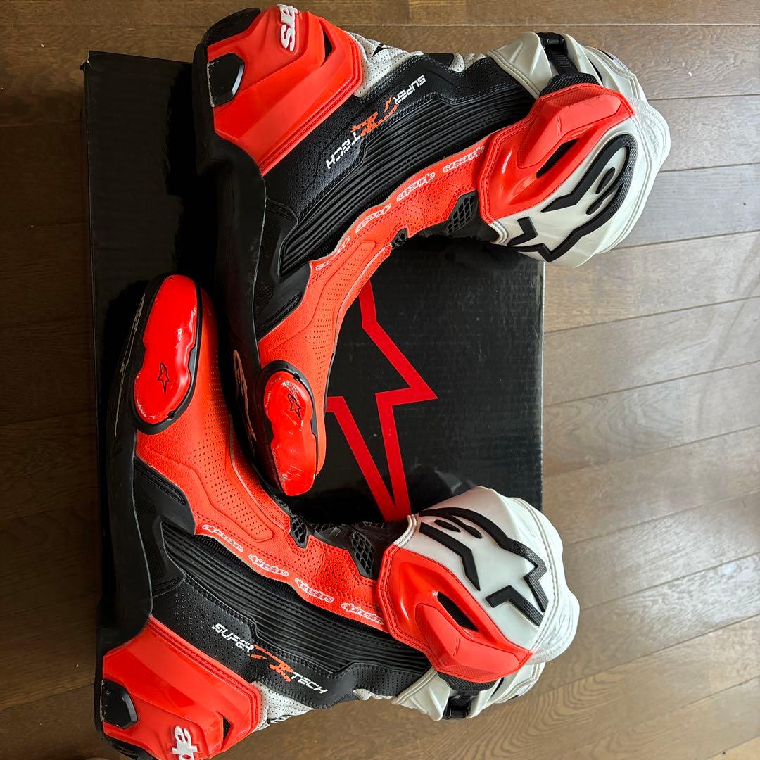 Alpinestars Supertech R バイクブーツ 赤/黒　43