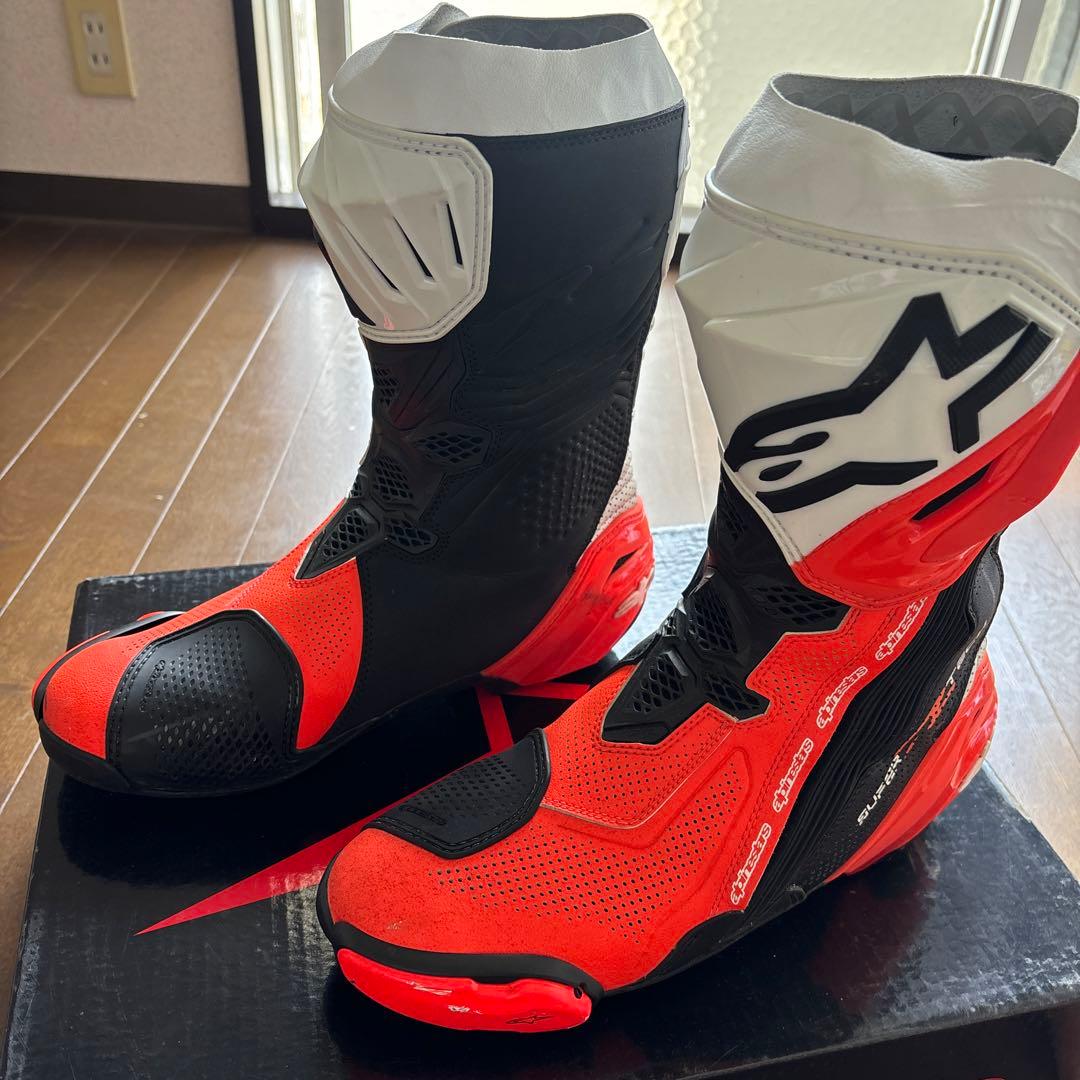 Alpinestars Supertech R バイクブーツ 赤/黒　43