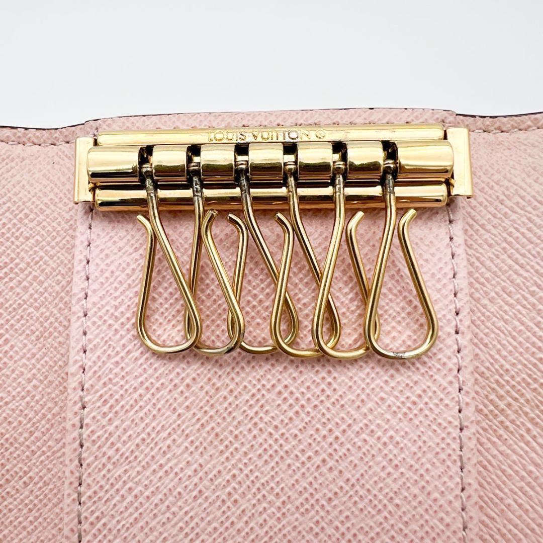 ヴィトン ダミエ ミュルティクレ6 キーケース ローズバレリーヌ N41634