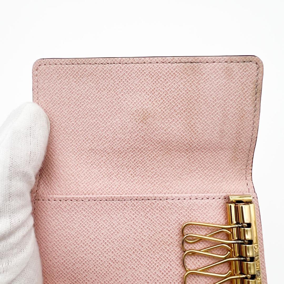 ヴィトン ダミエ ミュルティクレ6 キーケース ローズバレリーヌ N41634