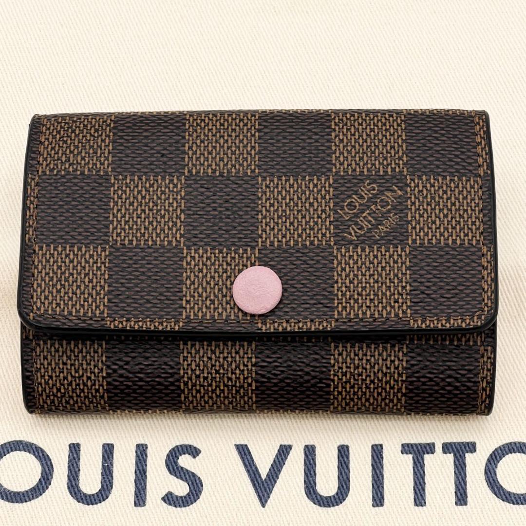 ヴィトン ダミエ ミュルティクレ6 キーケース ローズバレリーヌ N41634