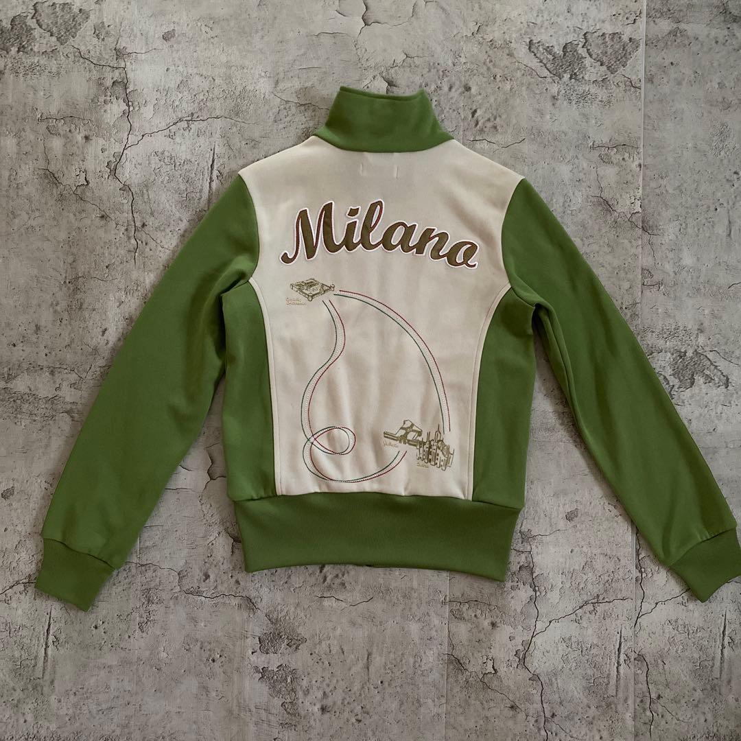 希少美品アディダス×ミラノ 都市シリーズ トラックジャケット 刺繍ロゴ