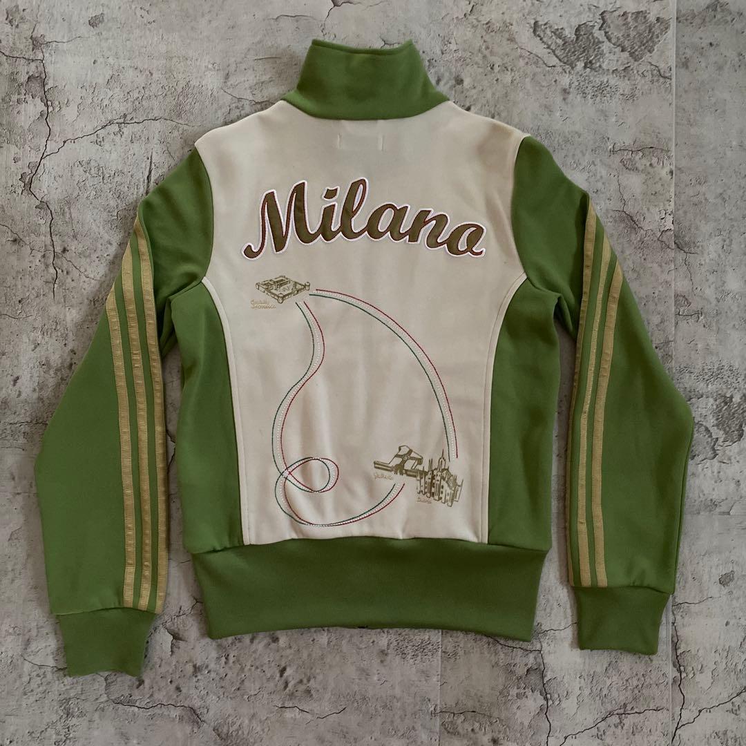 希少美品アディダス×ミラノ 都市シリーズ トラックジャケット 刺繍ロゴ