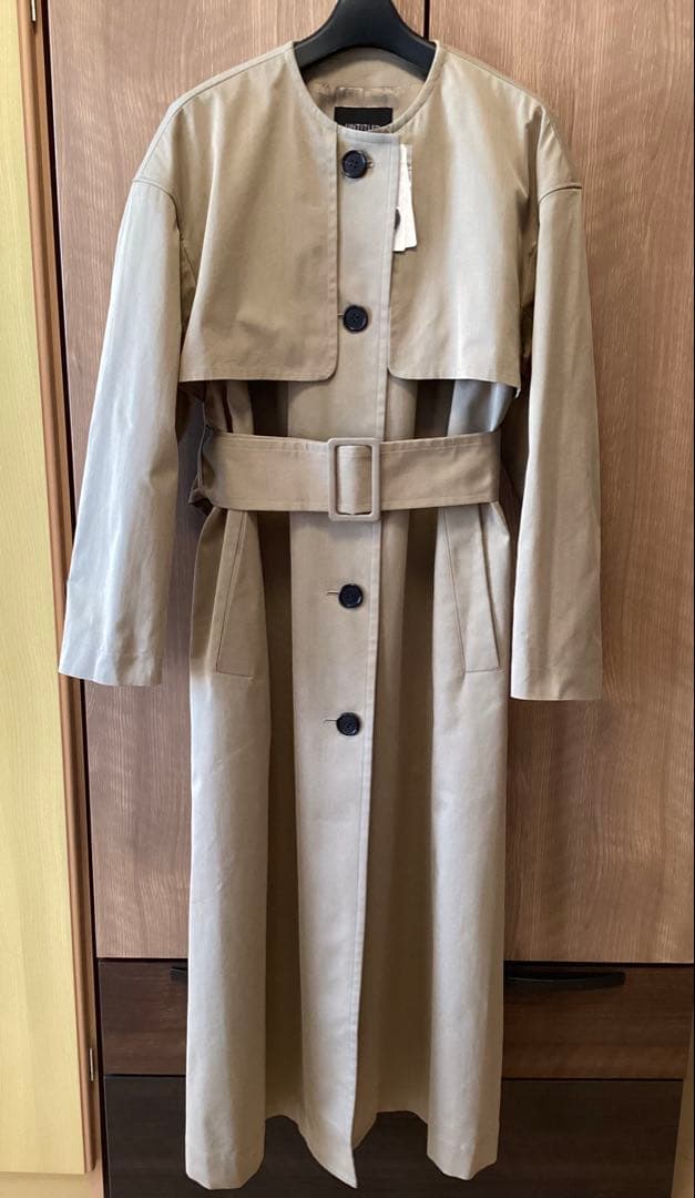 25SS 新品タグ付　アンタイトル　ギャバトレンチコート　定価74,800円