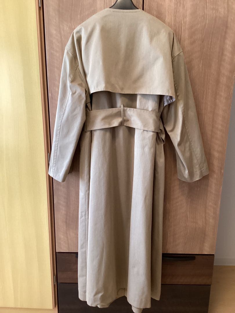 25SS 新品タグ付　アンタイトル　ギャバトレンチコート　定価74,800円
