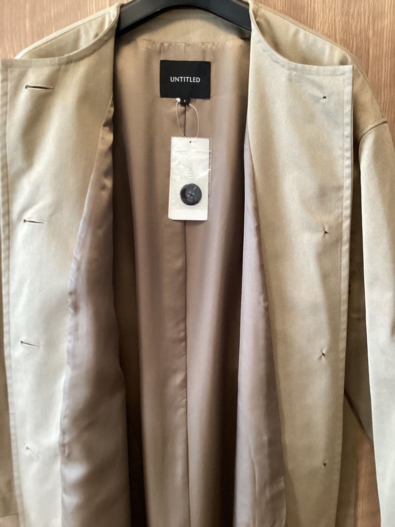 25SS 新品タグ付　アンタイトル　ギャバトレンチコート　定価74,800円