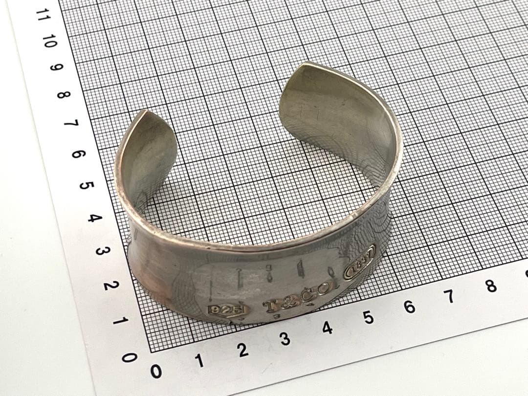 h896 ティファニー　1837 ワイド　カフ　バングル　シルバー　925