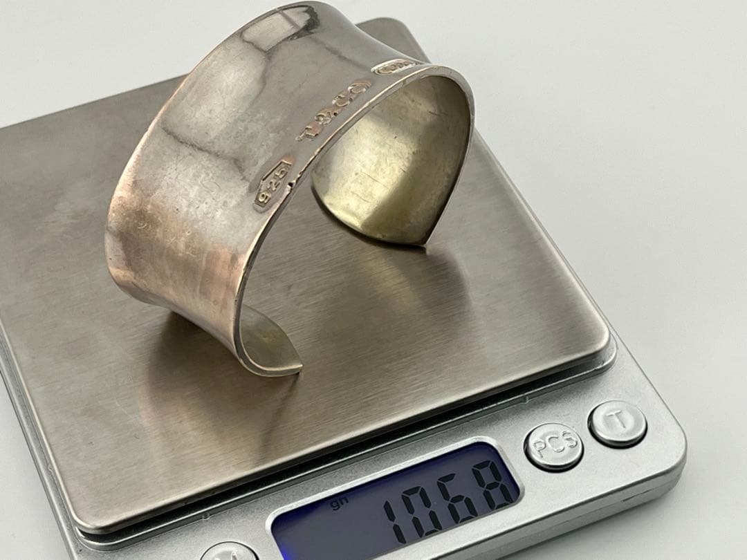 h896 ティファニー　1837 ワイド　カフ　バングル　シルバー　925