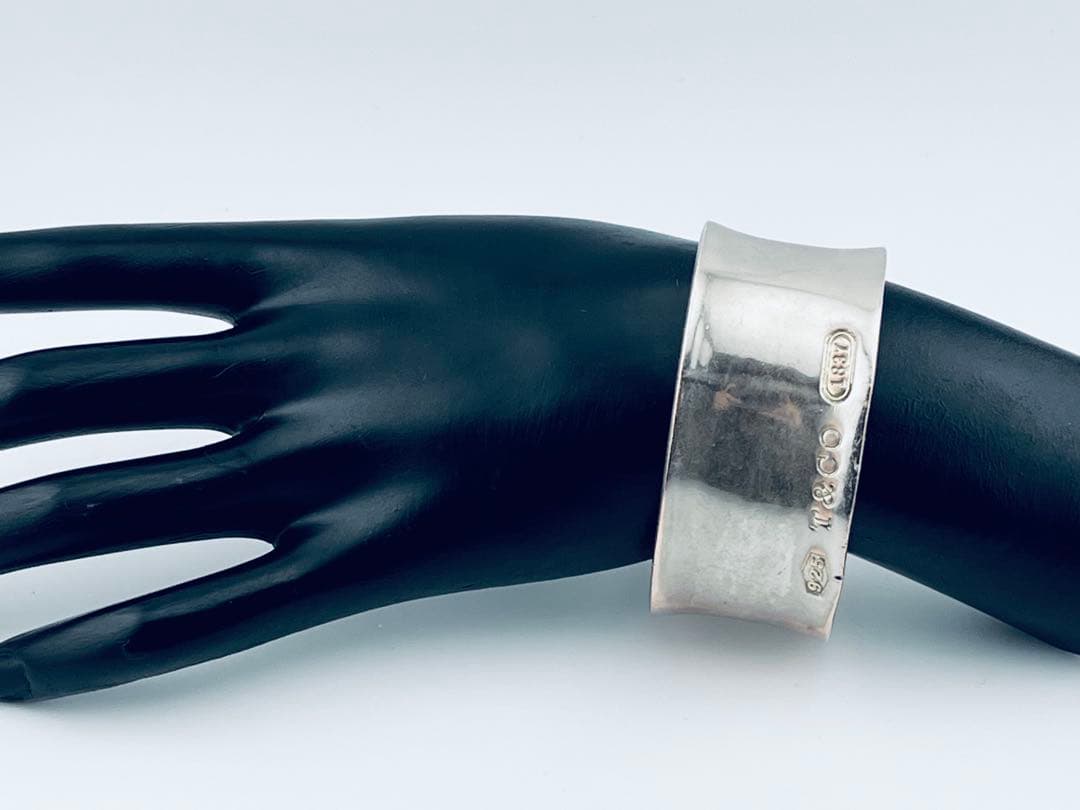 h896 ティファニー　1837 ワイド　カフ　バングル　シルバー　925