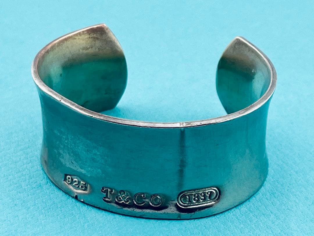 h896 ティファニー　1837 ワイド　カフ　バングル　シルバー　925