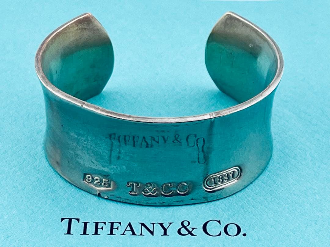 h896 ティファニー　1837 ワイド　カフ　バングル　シルバー　925