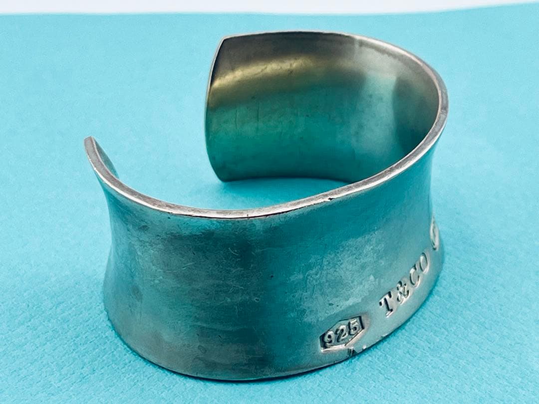 h896 ティファニー　1837 ワイド　カフ　バングル　シルバー　925