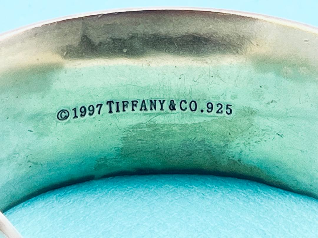 h896 ティファニー　1837 ワイド　カフ　バングル　シルバー　925