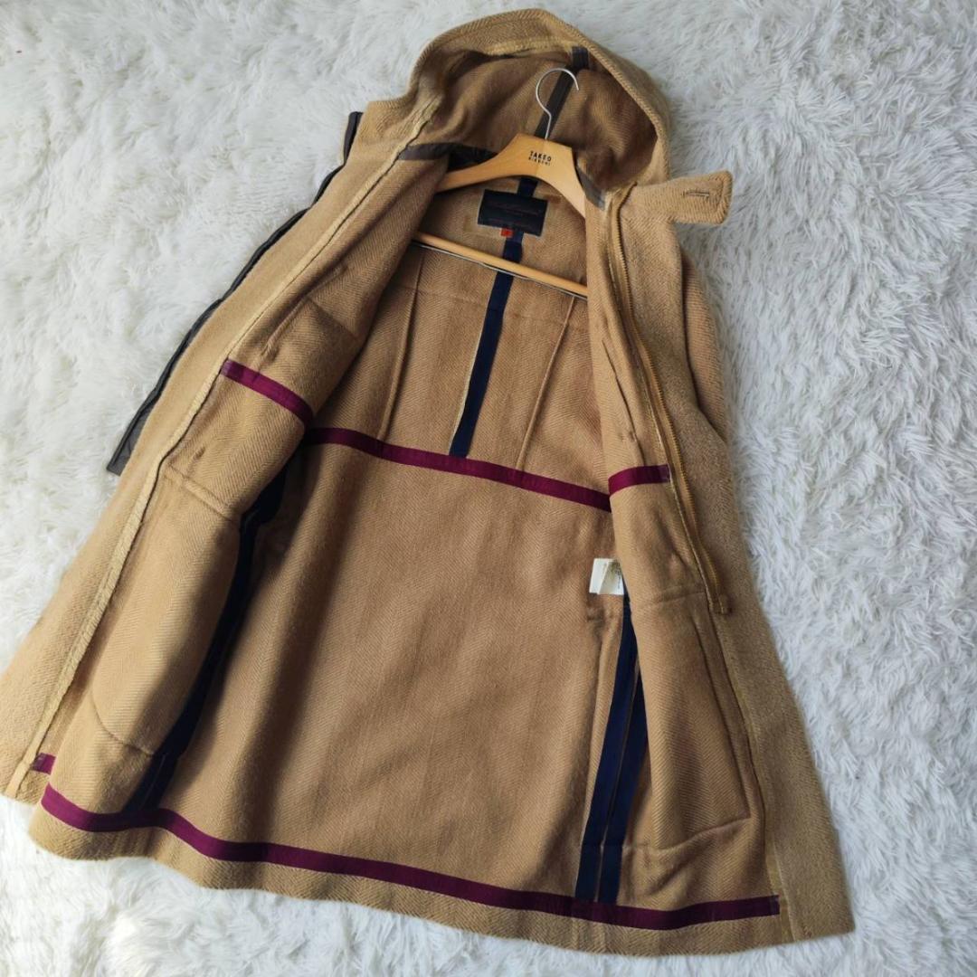アンダーカバーイズム ダッフルコート ヘリンボーン ベージュ M アルパカ