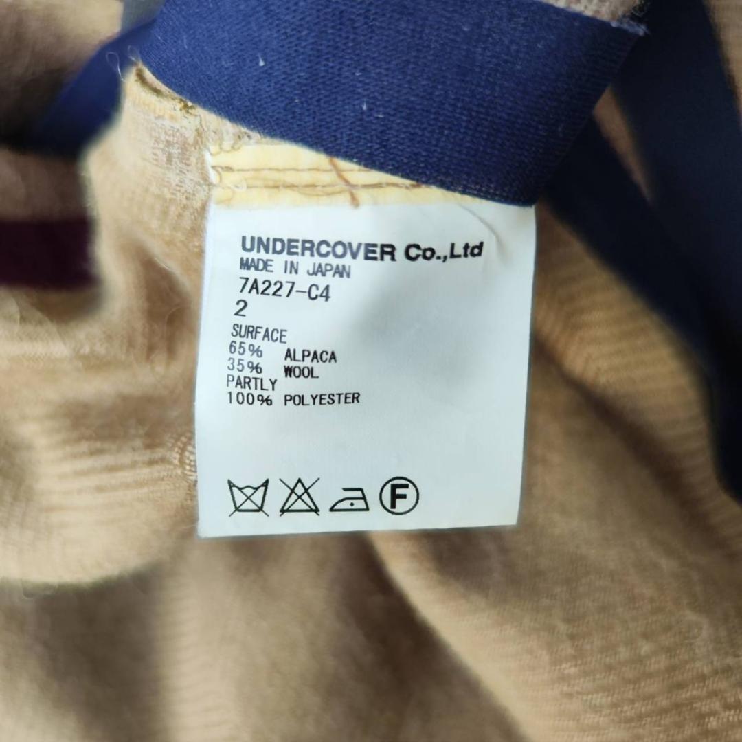 アンダーカバーイズム ダッフルコート ヘリンボーン ベージュ M アルパカ