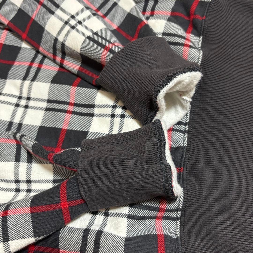 ポロ バイ ラルフローレン スウェット チェック ベロア ステッチ 刺繍 ビーズ