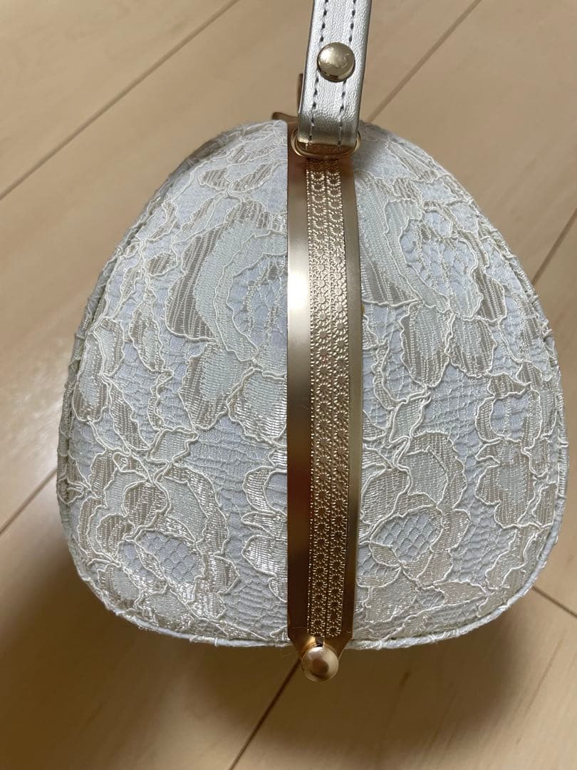 チョコ 和装 草履バッグセット レース 白 金 ゴールド ホワイト