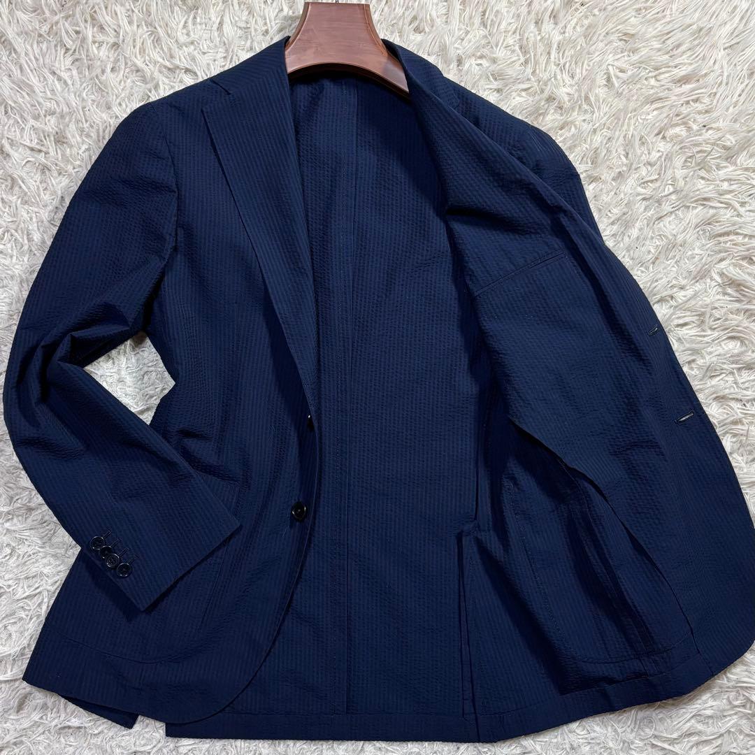 すだち様　BEAMS F テーラードジャケット　アンコン　シアサッカー　シルク混